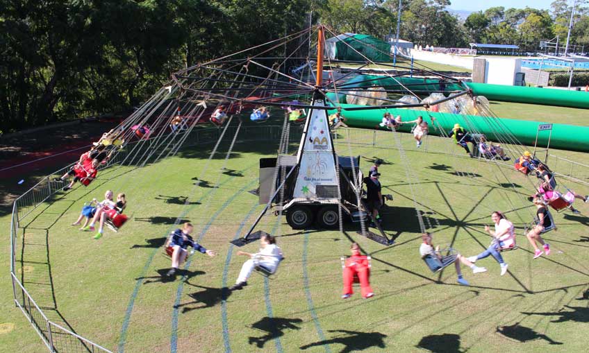 Funfair Super Swinger for hire Brisbane